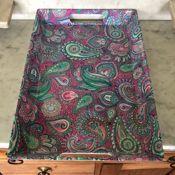 SIMPLY SOUTHERN Paisley Melamine Serving Tray - Picture 6 of 14